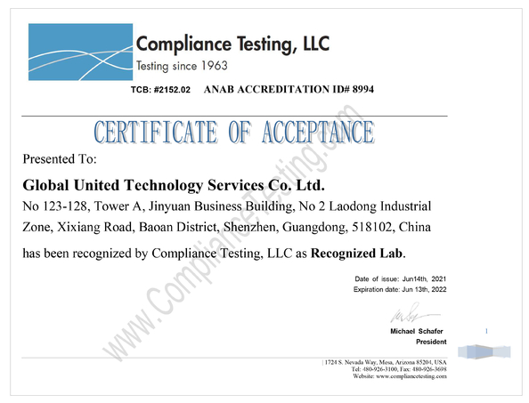 China Global United Technology Services Co.,Ltd. zertifizierungen