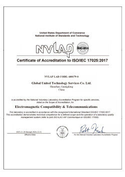 CHINA Global United Technology Services Co.,Ltd. zertifizierungen